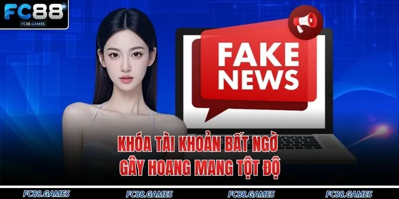 Khóa tài khoản bất ngờ gây hoang mang tột độ