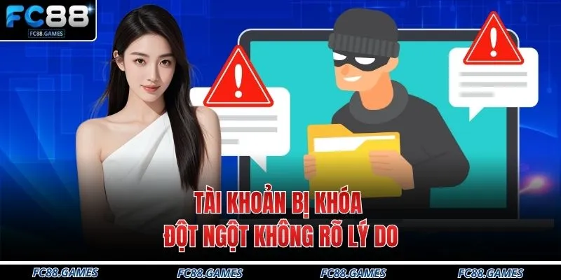 Tài khoản bị khóa đột ngột không rõ lý do